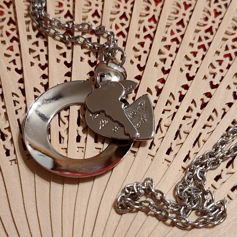 Key Heart charm necklace for sale
